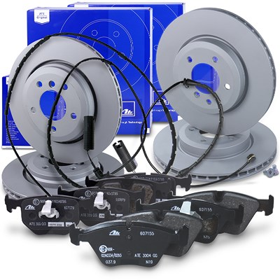 Ate Bremsscheiben +Bremsbeläge +Warnkontakt vorne+hinten für BMW Ate Bremsscheiben +Bremsbeläge +Warnkontakt vorne+hinten für BMW von ATE