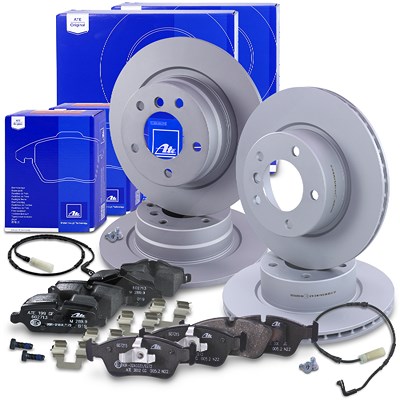 Ate Bremsscheiben +Bremsbeläge +Warnkontakte vorne+hinten für BMW Ate Bremsscheiben +Bremsbeläge +Warnkontakte vorne+hinten für BMW von ATE