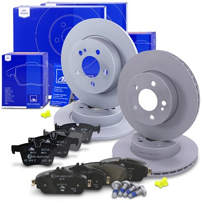 Ate Bremsscheiben +Bremsbeläge vorne+hinten für Mercedes-Benz Ate Bremsscheiben +Bremsbeläge vorne+hinten für Mercedes-Benz von ATE