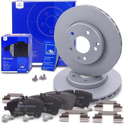 Ate Bremsscheiben +CERAMIC Bremsbeläge vorne für Mercedes-Benz Ate Bremsscheiben +CERAMIC Bremsbeläge vorne für Mercedes-Benz von ATE
