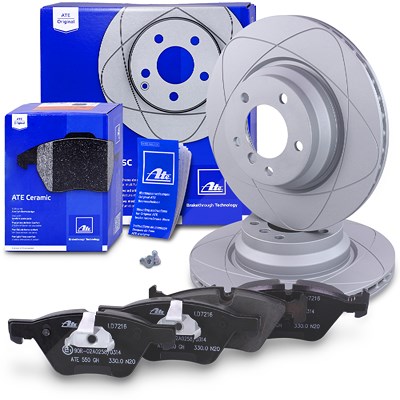 Ate POWERDISC Bremsscheiben +CERAMIC Bremsbeläge vorne für BMW Ate POWERDISC Bremsscheiben +CERAMIC Bremsbeläge vorne für BMW von ATE