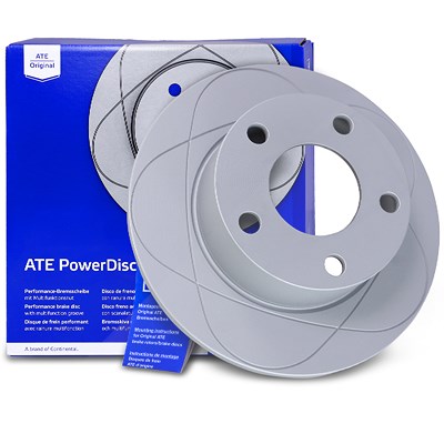 Ate POWERDISC Bremsscheibe voll hinten [Hersteller-Nr. 24.0310-0201.1] für Audi, Skoda, VW von ATE