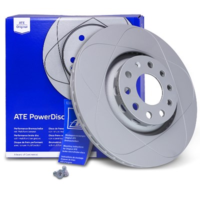 Ate POWERDISC Bremsscheibe belüftet vorne [Hersteller-Nr. 24.0325-0137.1] für Audi, Seat, Skoda von ATE