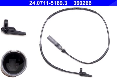 Ate Sensor, Raddrehzahl [Hersteller-Nr. 24.0711-5169.3] für BMW von ATE
