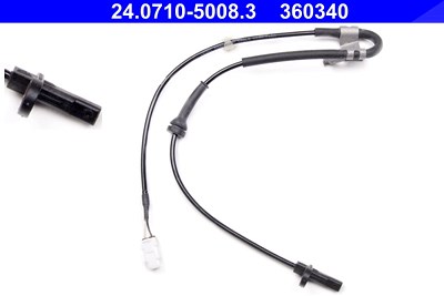 Ate Sensor, Raddrehzahl [Hersteller-Nr. 24.0710-5008.3] für Opel, Suzuki, Vauxhall von ATE