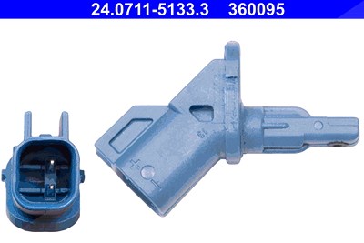 Ate Sensor, Raddrehzahl [Hersteller-Nr. 24.0711-5133.3] für Ford von ATE