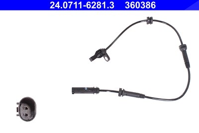 Ate Sensor, Raddrehzahl [Hersteller-Nr. 24.0711-6281.3] für BMW von ATE
