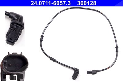 Ate Sensor, Raddrehzahl [Hersteller-Nr. 24.0711-6057.3] für Mercedes-Benz von ATE