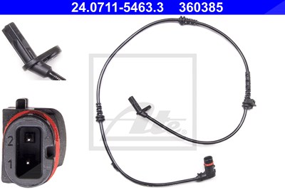 Ate Sensor, Raddrehzahl [Hersteller-Nr. 24.0711-5463.3] für Mercedes-Benz von ATE