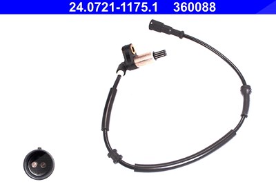 Ate Sensor, Raddrehzahl [Hersteller-Nr. 24.0721-1175.1] für Renault von ATE