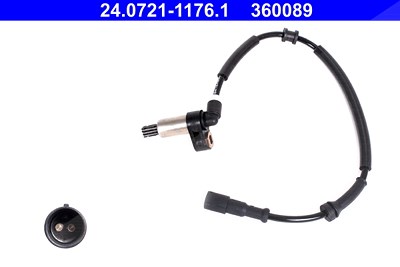 Ate Sensor, Raddrehzahl [Hersteller-Nr. 24.0721-1176.1] für Renault von ATE