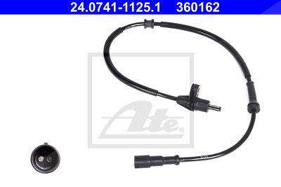 Ate Sensor, Raddrehzahl [Hersteller-Nr. 24.0741-1125.1] für Renault von ATE