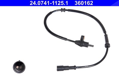 Ate Sensor, Raddrehzahl [Hersteller-Nr. 24.0741-1125.1] für Renault von ATE