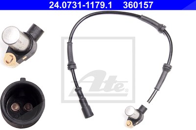 Ate Sensor, Raddrehzahl [Hersteller-Nr. 24.0731-1179.1] für Renault von ATE