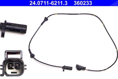 Ate Sensor, Raddrehzahl [Hersteller-Nr. 24.0711-6211.3] für Volvo von ATE