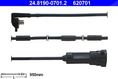 Ate Warnkontakt, Bremsbelagverschleiß [Hersteller-Nr. 24.8190-0701.2] für Opel, Vauxhall von ATE