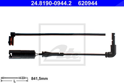 Ate Warnkontakt, Bremsbelagverschleiß [Hersteller-Nr. 24.8190-0944.2] für Land Rover von ATE