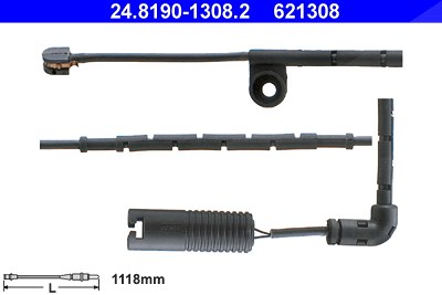 Ate Warnkontakt, Bremsbelagverschleiß [Hersteller-Nr. 24.8190-1308.2] für Land Rover von ATE