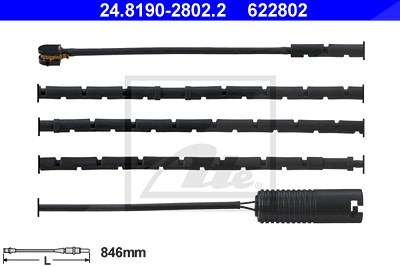 Ate Warnkontakt, Bremsbelagverschleiß [Hersteller-Nr. 24.8190-2802.2] für Mg, Rover von ATE