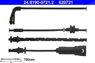 Ate Warnkontakt, Bremsbelagverschleiß [Hersteller-Nr. 24.8190-0721.2] für Opel, Vauxhall von ATE