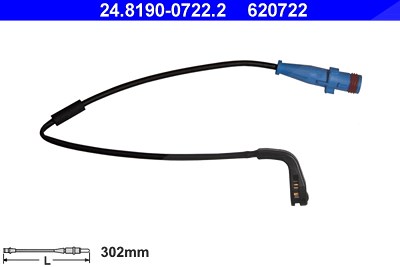 Ate Warnkontakt, Bremsbelagverschleiß [Hersteller-Nr. 24.8190-0722.2] für Opel, Vauxhall von ATE
