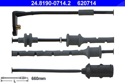 Ate Warnkontakt, Bremsbelagverschleiß [Hersteller-Nr. 24.8190-0714.2] für Opel, Vauxhall von ATE