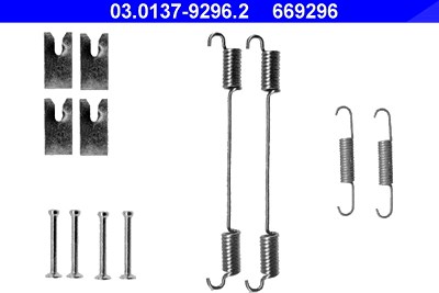 Ate Zubehörsatz, Bremsbacken [Hersteller-Nr. 03.0137-9296.2] für Fiat, Lancia, Opel, Vauxhall von ATE