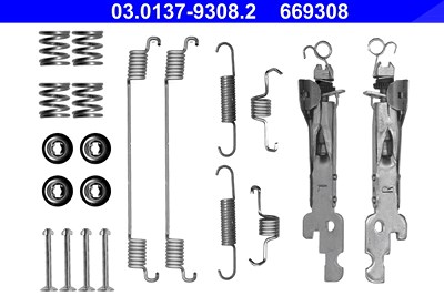 Ate Zubehörsatz, Bremsbacken [Hersteller-Nr. 03.0137-9308.2] für Smart von ATE