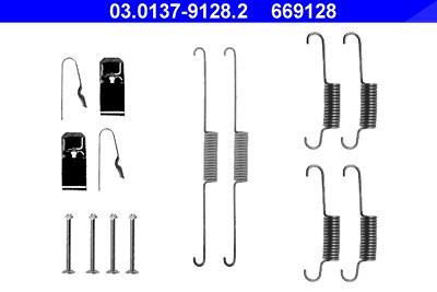 Ate Zubehörsatz, Bremsbacken [Hersteller-Nr. 03.0137-9128.2] für Suzuki von ATE