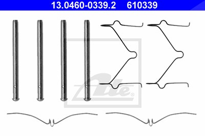 Ate Zubehörsatz, Scheibenbremsbelag [Hersteller-Nr. 13.0460-0339.2] für Mazda von ATE