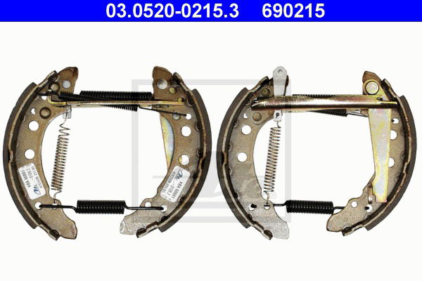 Bremsbackensatz Hinterachse ATE 03.0520-0215.3 von ATE