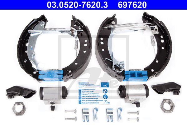 Bremsbackensatz Hinterachse ATE 03.0520-7620.3 von ATE
