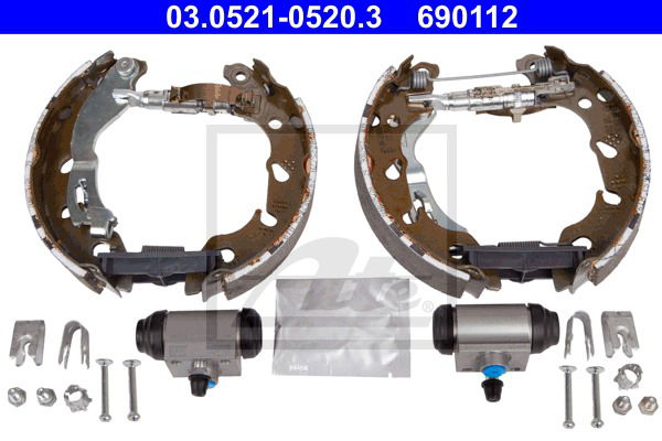 Bremsbackensatz Hinterachse ATE 03.0521-0520.3 von ATE