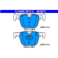 Bremsbelagsatz ATE 13.0460-3873.2, Hinten von Ate