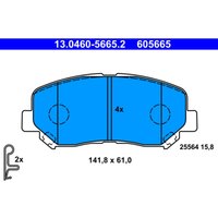 Bremsbelagsatz ATE 13.0460-5665.2, Vorne von Ate