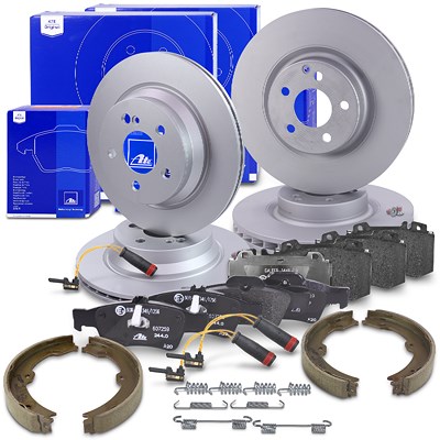 Ate Bremsscheiben +Bremsbeläge +Kontakte +Bremsbacken vorne+hinten für Mercedes-Benz Ate Bremsscheiben +Bremsbeläge +Kontakte +Bremsbacken vorne+hinten für Mercedes-Benz von ATE