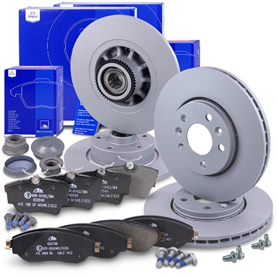 Ate Bremsscheiben +Bremsbeläge vorne+hinten für Opel, Renault Ate Bremsscheiben +Bremsbeläge vorne+hinten für Opel, Renault von ATE