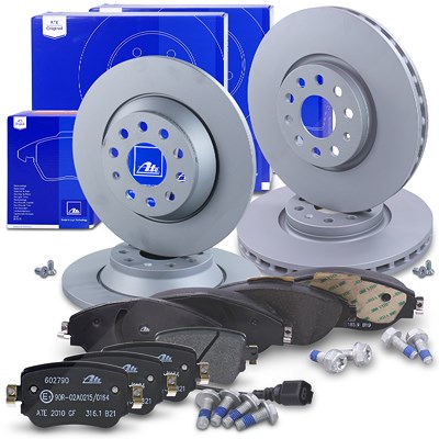Ate Bremsscheiben +Bremsbeläge vorne+hinten für Seat, VW Ate Bremsscheiben +Bremsbeläge vorne+hinten für Seat, VW von ATE