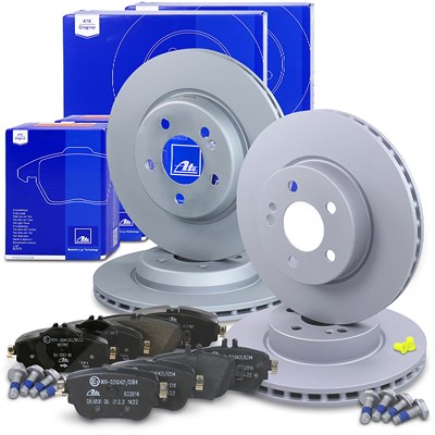 Ate Bremsscheiben +Bremsbeläge vorne+hinten für Mercedes-Benz Ate Bremsscheiben +Bremsbeläge vorne+hinten für Mercedes-Benz von ATE