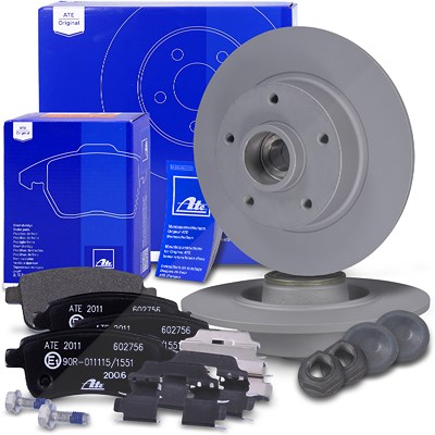 Ate Bremsscheiben mit Radlager +ABS-Ring +Bremsbeläge hinten für Renault Ate Bremsscheiben mit Radlager +ABS-Ring +Bremsbeläge hinten für Renault von ATE