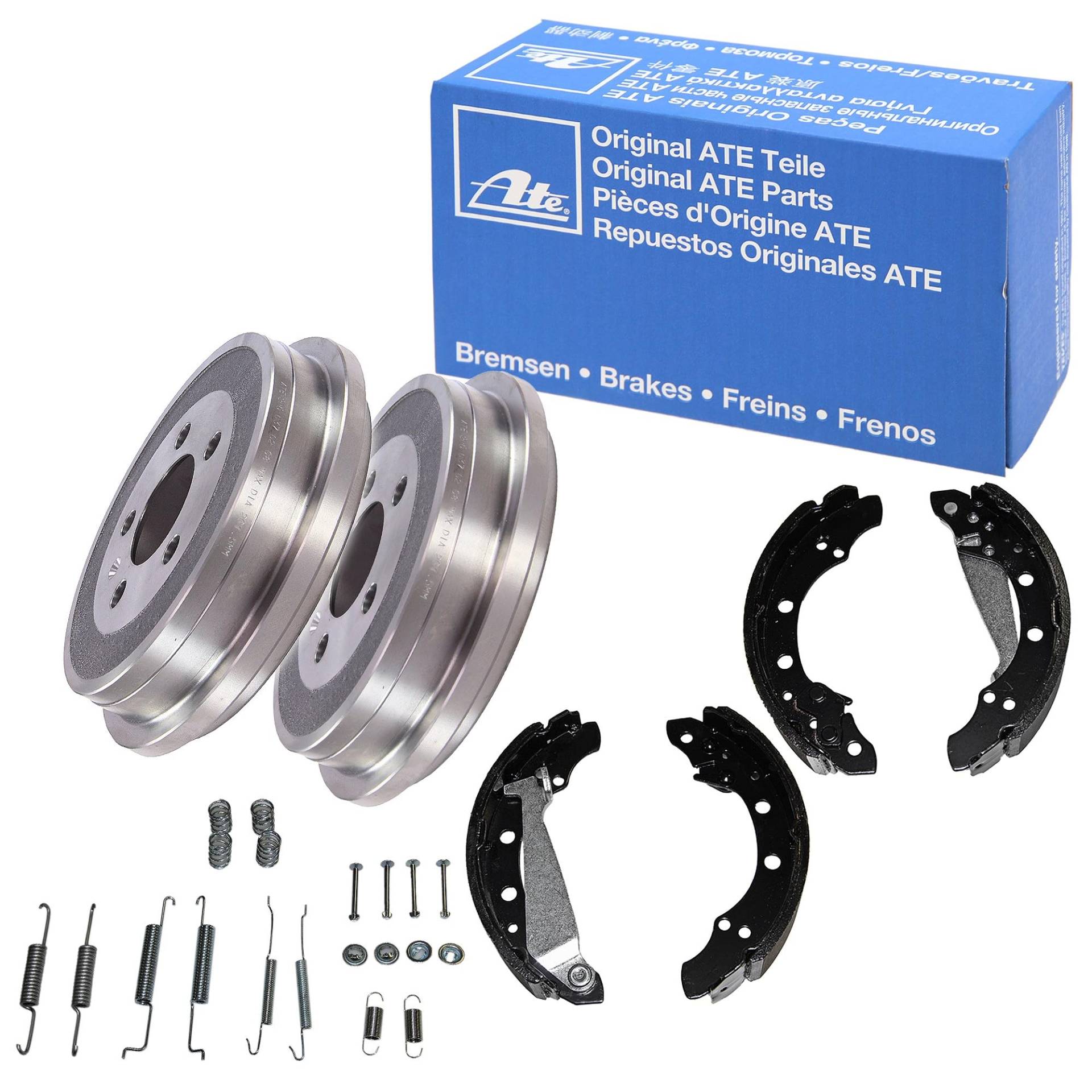 ORIGINAL ATE 2x BREMSTROMMEL BREMSTROMMELN SATZ Ø200 + BREMSBACKENSATZ + ZUBEHÖRSATZ HINTEN kompatibel mit Audi ORIGINAL ATE 2x BREMSTROMMEL BREMSTROMMELN SATZ Ø200 + BREMSBACKENSATZ + ZUBEHÖRSATZ HINTEN kompatibel mit Audi von ATE