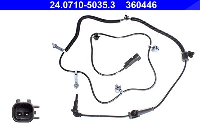 Ate Sensor, Raddrehzahl [Hersteller-Nr. 24.0710-5035.3] für Chevrolet, Opel, Vauxhall von ATE