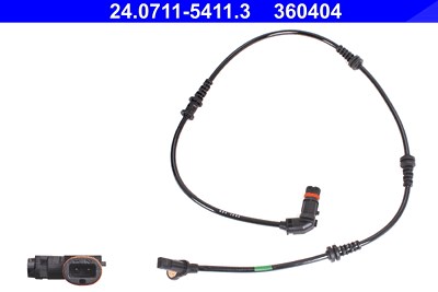 Ate Sensor, Raddrehzahl [Hersteller-Nr. 24.0711-5411.3] für Mercedes-Benz von ATE