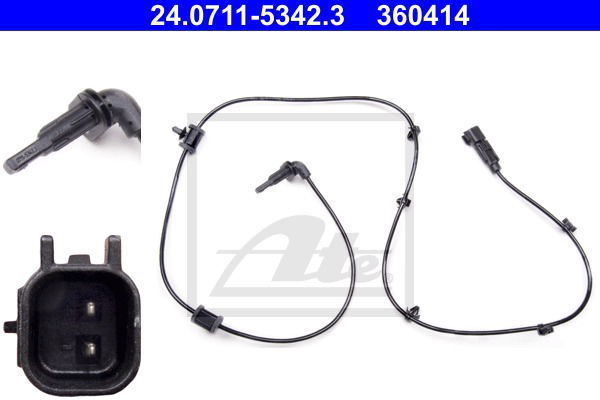 Sensor, Raddrehzahl Hinterachse ATE 24.0711-5342.3 Sensor, Raddrehzahl Hinterachse ATE 24.0711-5342.3 von ATE