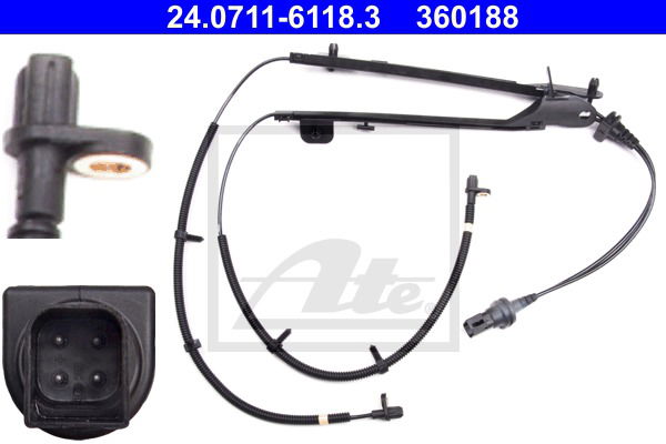 Sensor, Raddrehzahl Hinterachse ATE 24.0711-6118.3 Sensor, Raddrehzahl Hinterachse ATE 24.0711-6118.3 von ATE