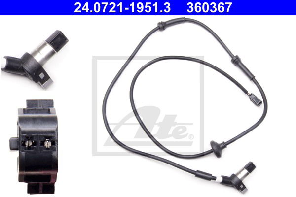 Sensor, Raddrehzahl Hinterachse ATE 24.0721-1951.3 Sensor, Raddrehzahl Hinterachse ATE 24.0721-1951.3 von ATE