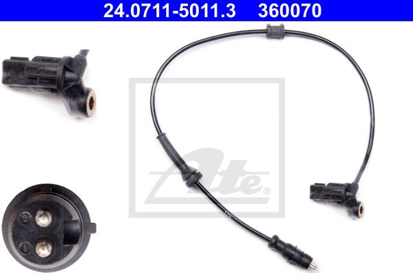 Sensor, Raddrehzahl Hinterachse links ATE 24.0711-5011.3 Sensor, Raddrehzahl Hinterachse links ATE 24.0711-5011.3 von ATE