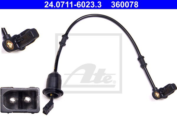 Sensor, Raddrehzahl Hinterachse links ATE 24.0711-6023.3 Sensor, Raddrehzahl Hinterachse links ATE 24.0711-6023.3 von ATE