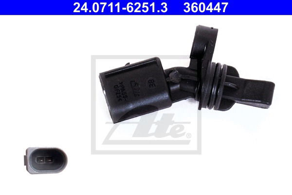 Sensor, Raddrehzahl Hinterachse links ATE 24.0711-6251.3 von ATE