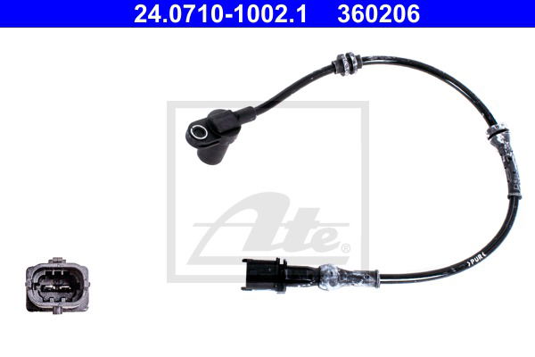 Sensor, Raddrehzahl Vorderachse ATE 24.0710-1002.1 Sensor, Raddrehzahl Vorderachse ATE 24.0710-1002.1 von ATE